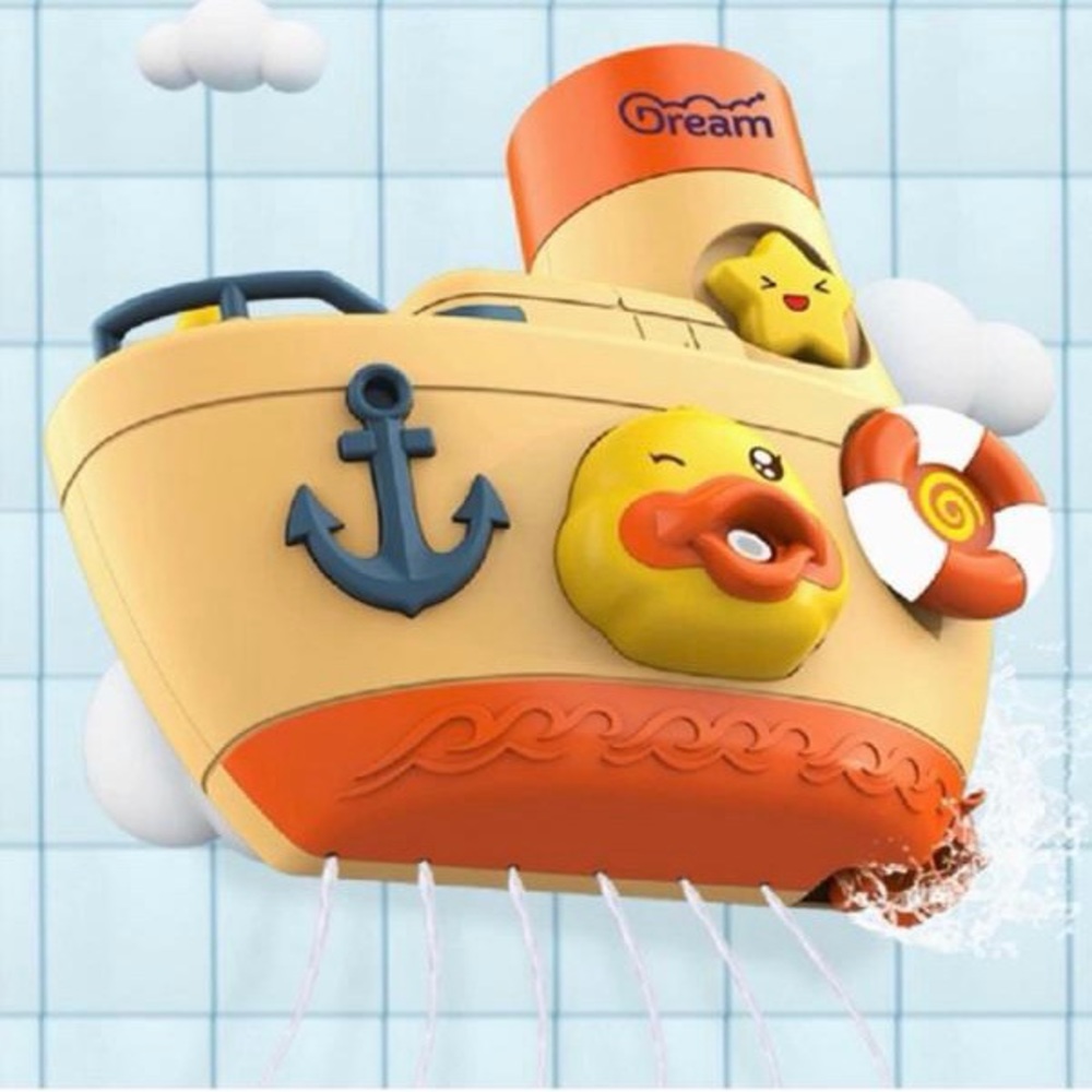 Shower bubbles boat
